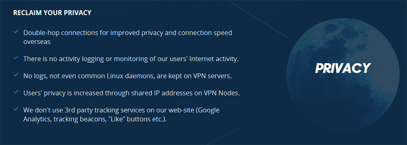 VPN.ac privacy