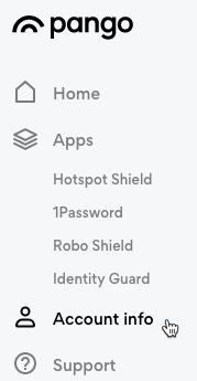 Account information Hotspot Shield