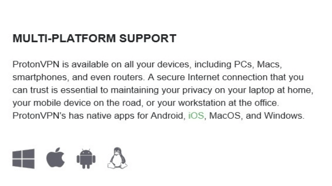 ProtonVPN devices