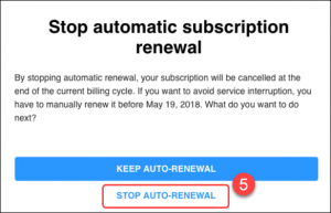 Stop auto-renewal Bitdefender