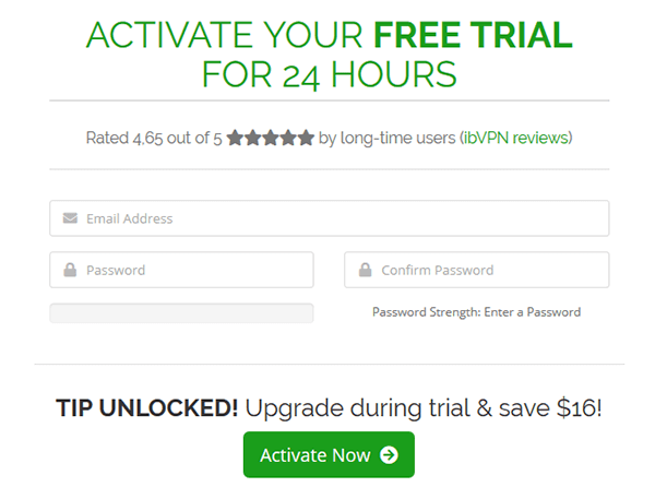 ibVPN free trial