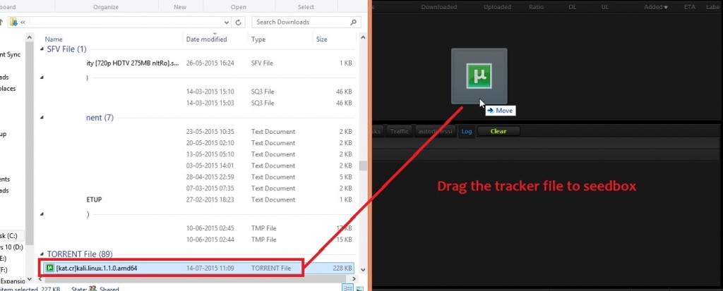 Adding-torrent-rutorrent drag and drop