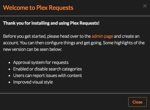 Plex requests app
