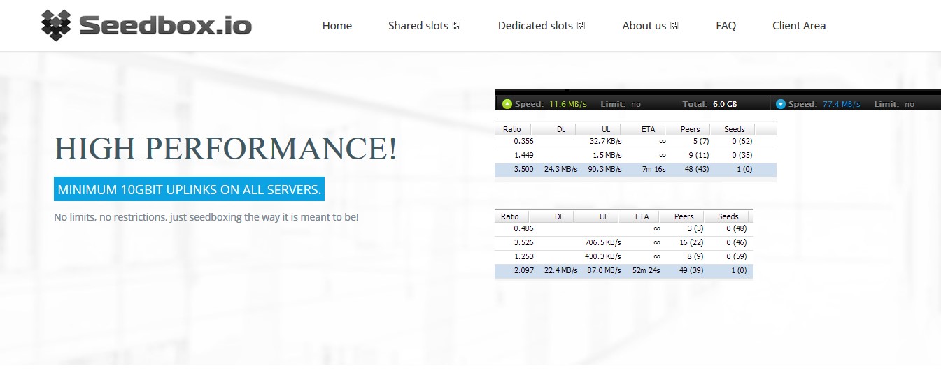 Seedbox.io speed