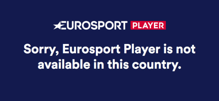 Eurosport Live Blocked