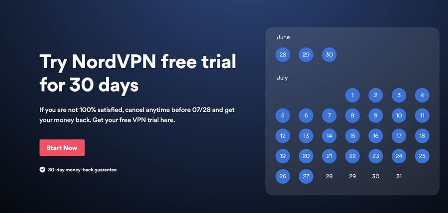 free nordvpn trial