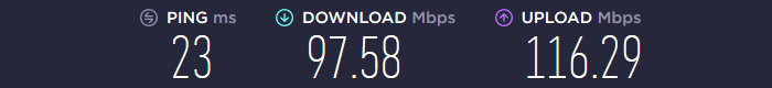 WeVPN Speedtest UK