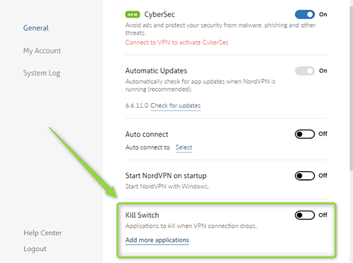 NordVPN Kill Switch