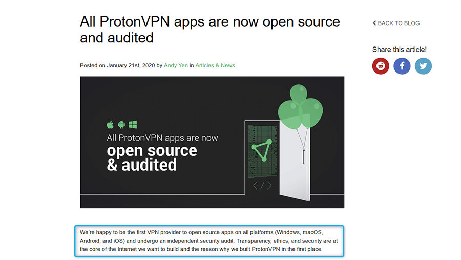 ProtonVPN Open Source