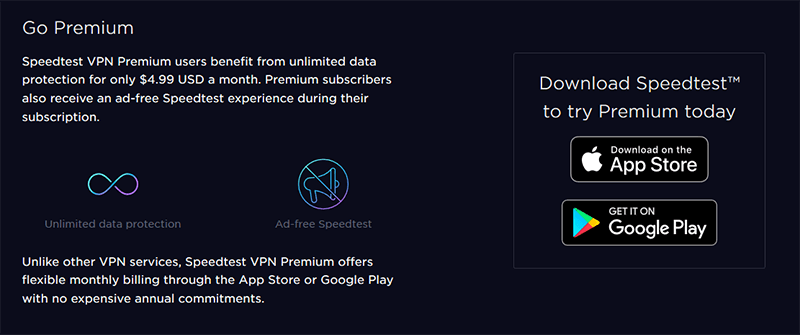 Speedtest VPN Pricing