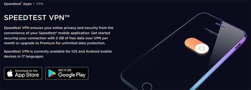 Speedtest VPN apps