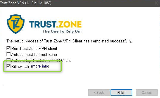 Trust Zone Kill Switch