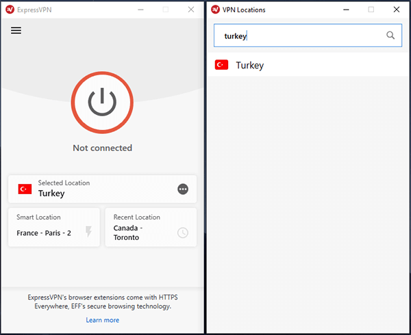 ExpressVPN Turkish Server