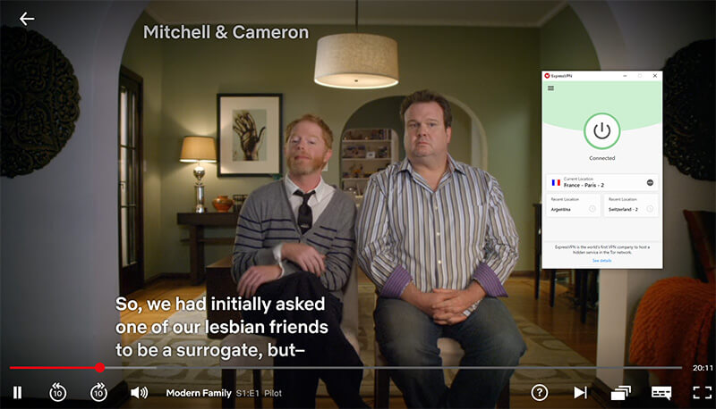 In which country is modern family on discount netflix