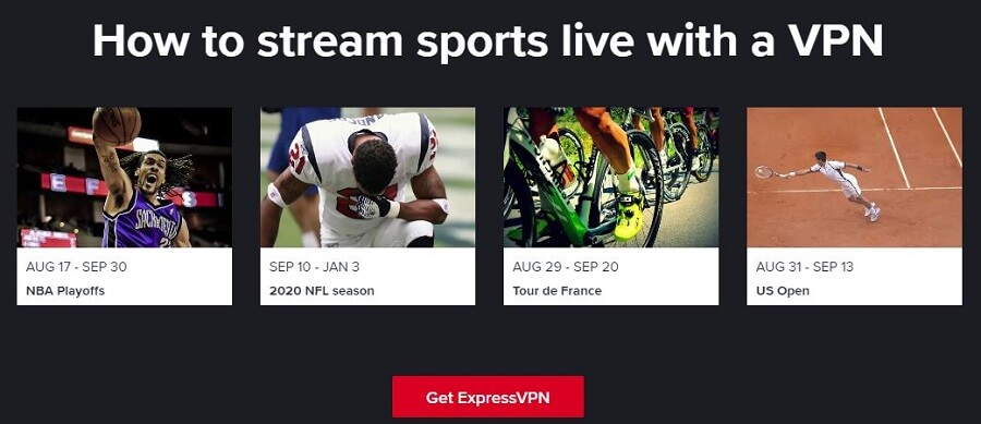 ExpressVPN Sports