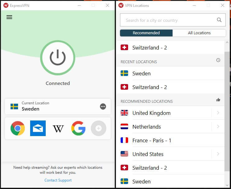 ExpressVPN Swedish Server