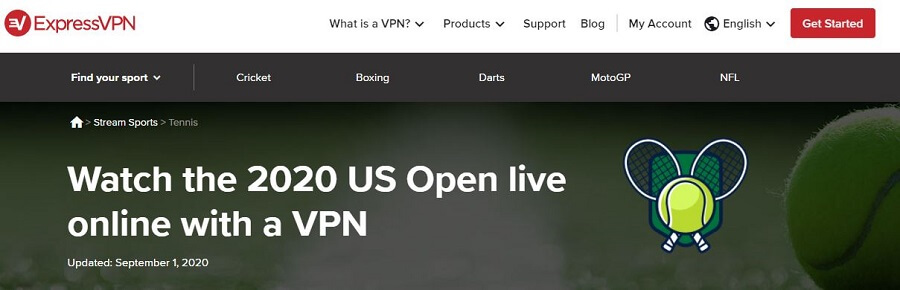 ExpressVPN US Open 2024