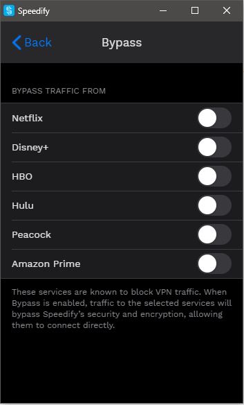 Speedify VPN Bypass