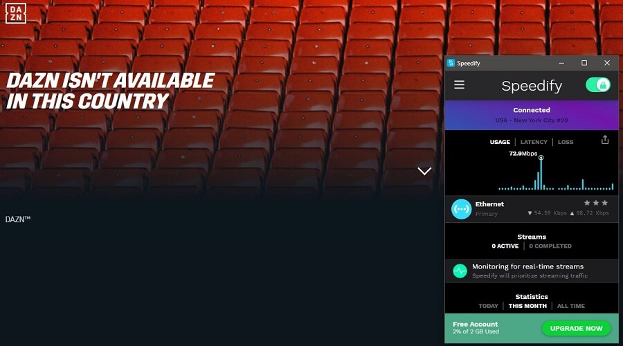 Speedify VPN DAZN