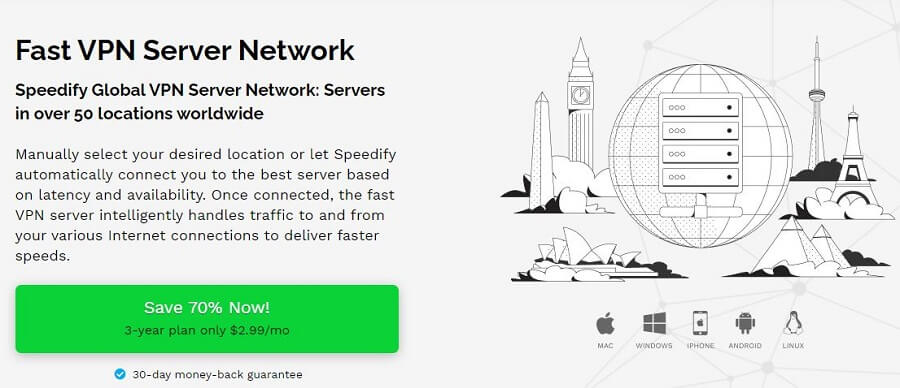 Speedify VPN Servers