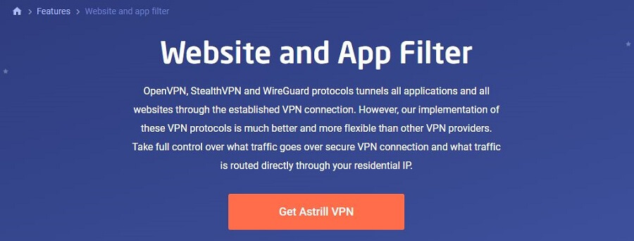 Astrill VPN Split Tunneling