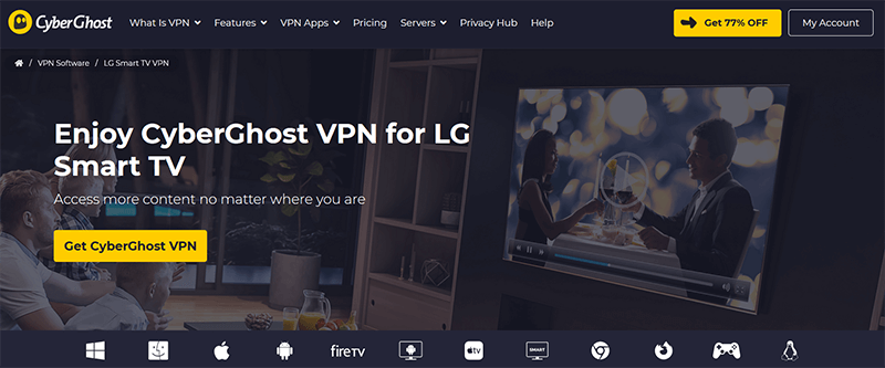 connect tv virtual vpn cyberghost