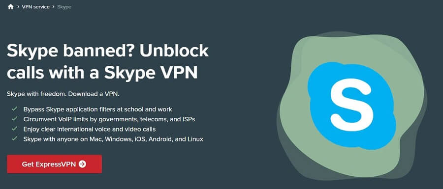  ExpressVPN Skype 