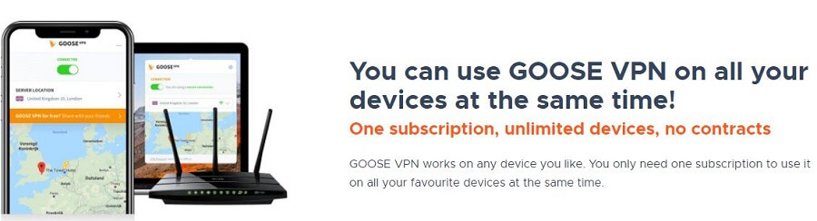 Goose VPN Simultaneous Connections