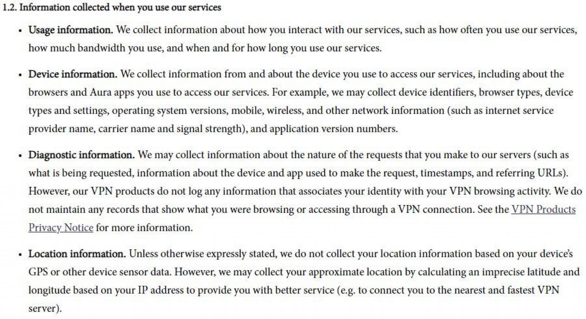 hotspotshield law privacy