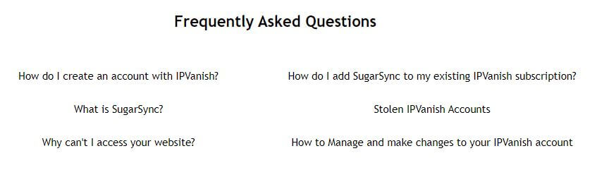 IPVanish FAQ
