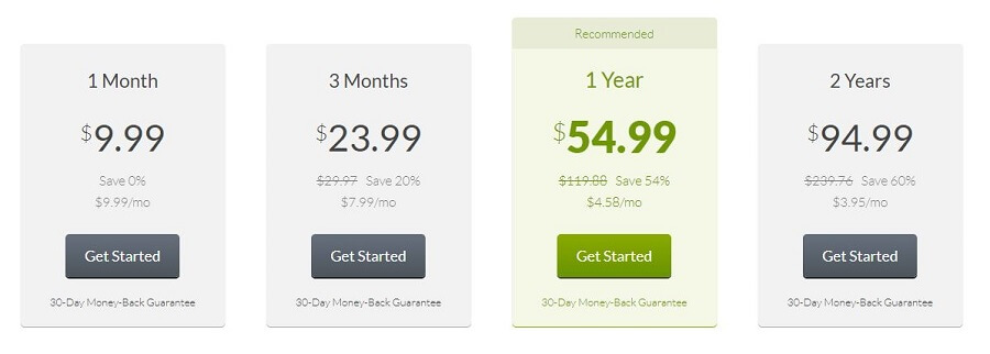 CactusVPN Pricing