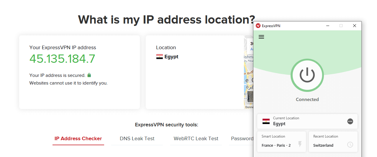 Egyptian IP ExpressVPN