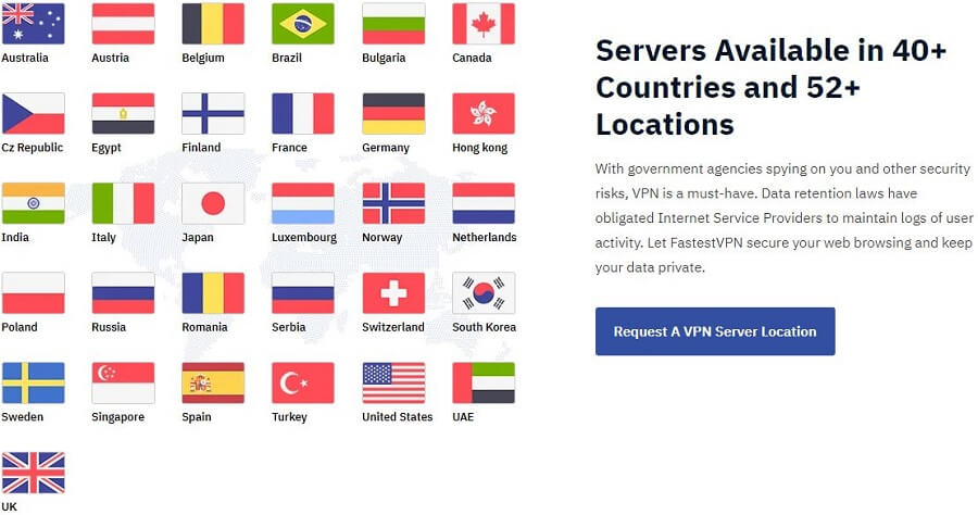 FastestVPN Servers