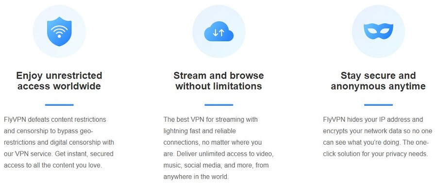 FlyVPN Features