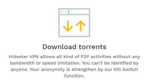 Hidester Torrenting