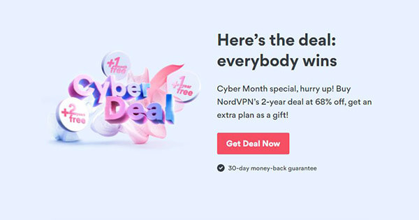NordVPN Cyber Monday Black Friday Deal