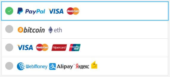 VPNArea Payment MethodsVPNArea Payment Methods