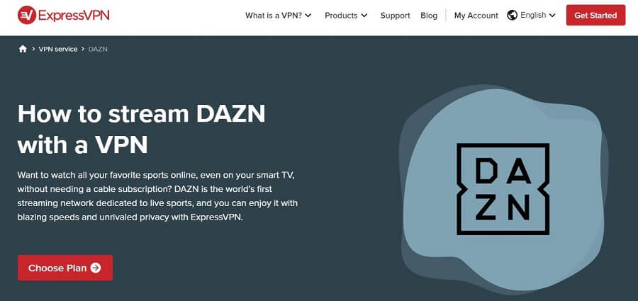 ExpressVPN DAZN