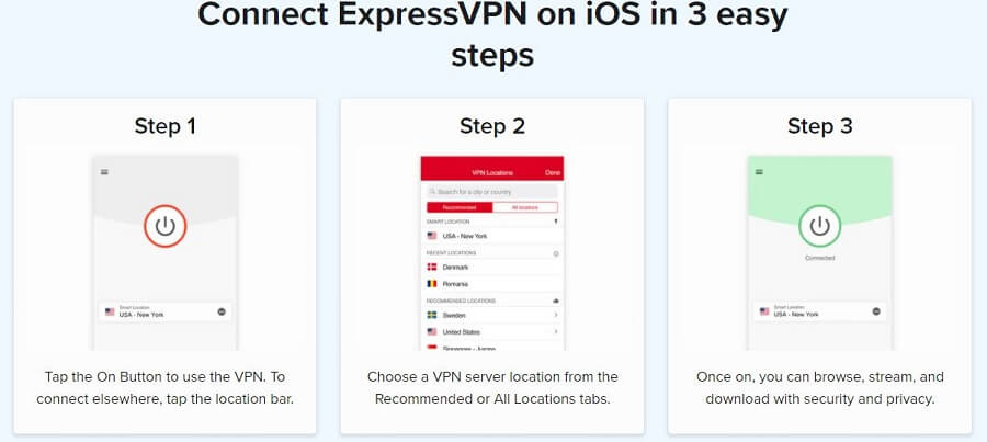 ExpressVPN iOS Connect