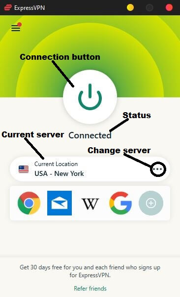 ExpressVPN Connected