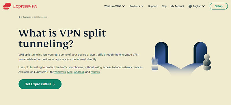 ExpressVPN Split Tunneling