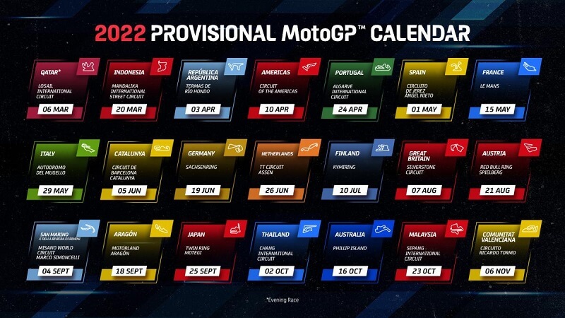 MotoGP 2022 Calendar