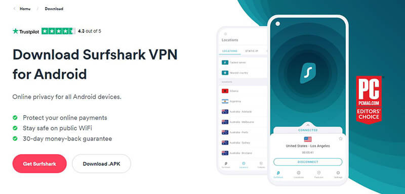 Surfshark VPN Android