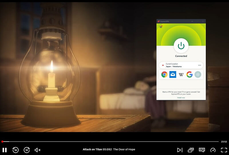 ExpressVPN Attack on Titan