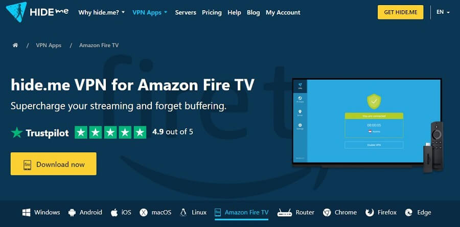 Hide.me Free Firestick VPN